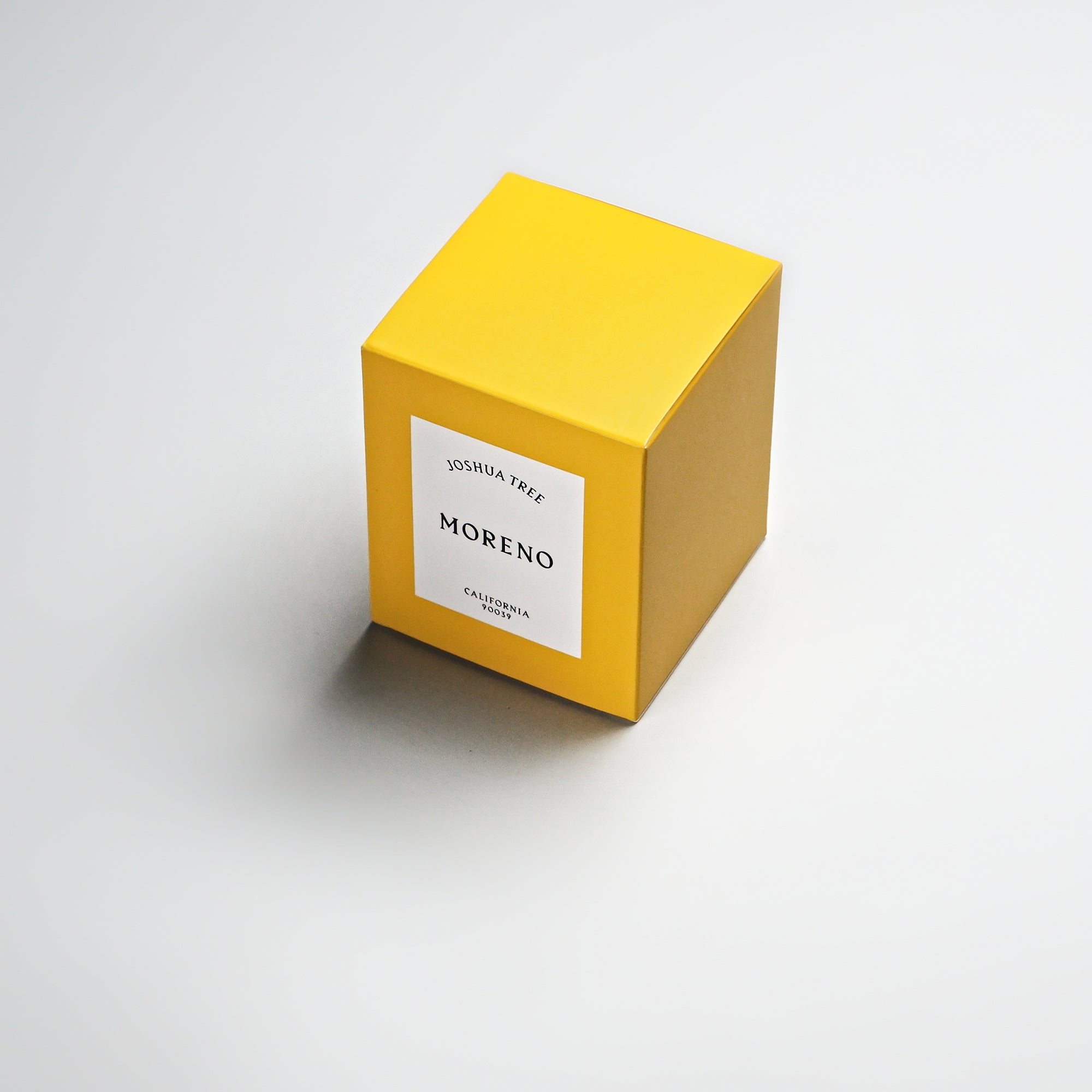 Packaging for Moreno California Joshua Tree Candle
