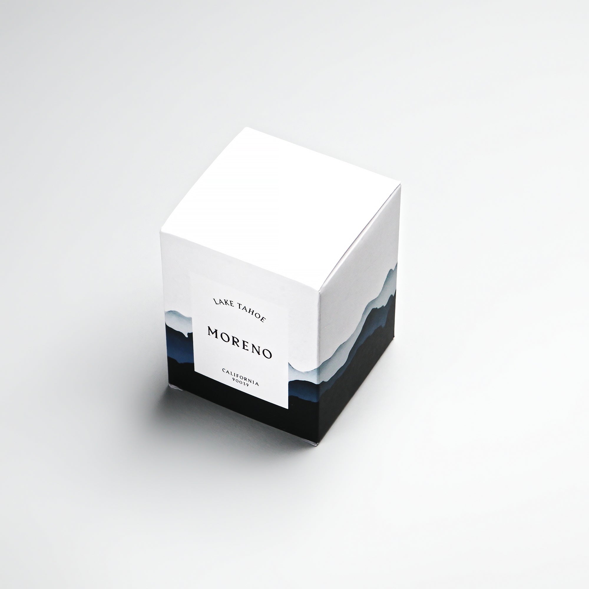 Packaging for Moreno California Lake Tahoe Candle