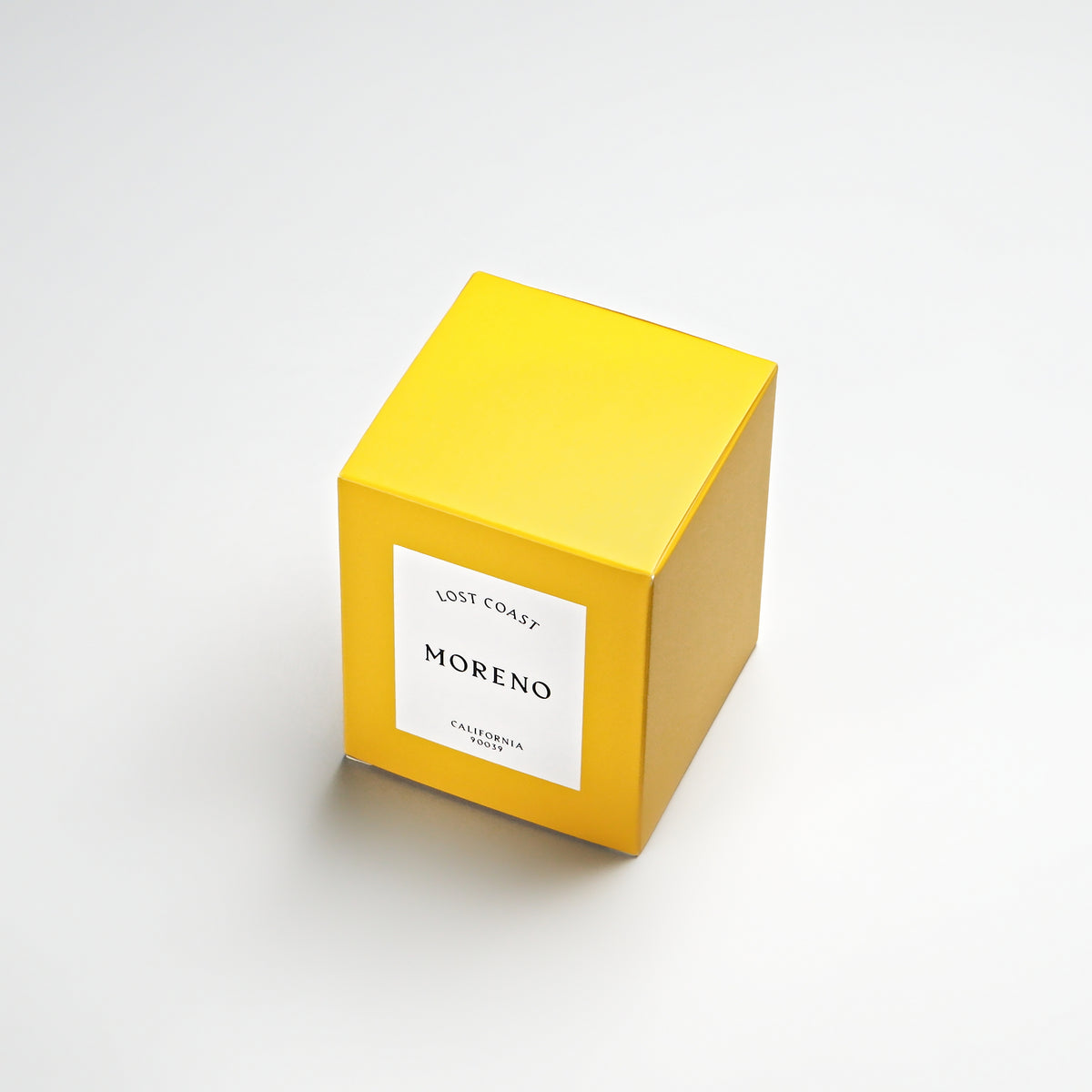 Packaging for Moreno California Lost Coast Candle