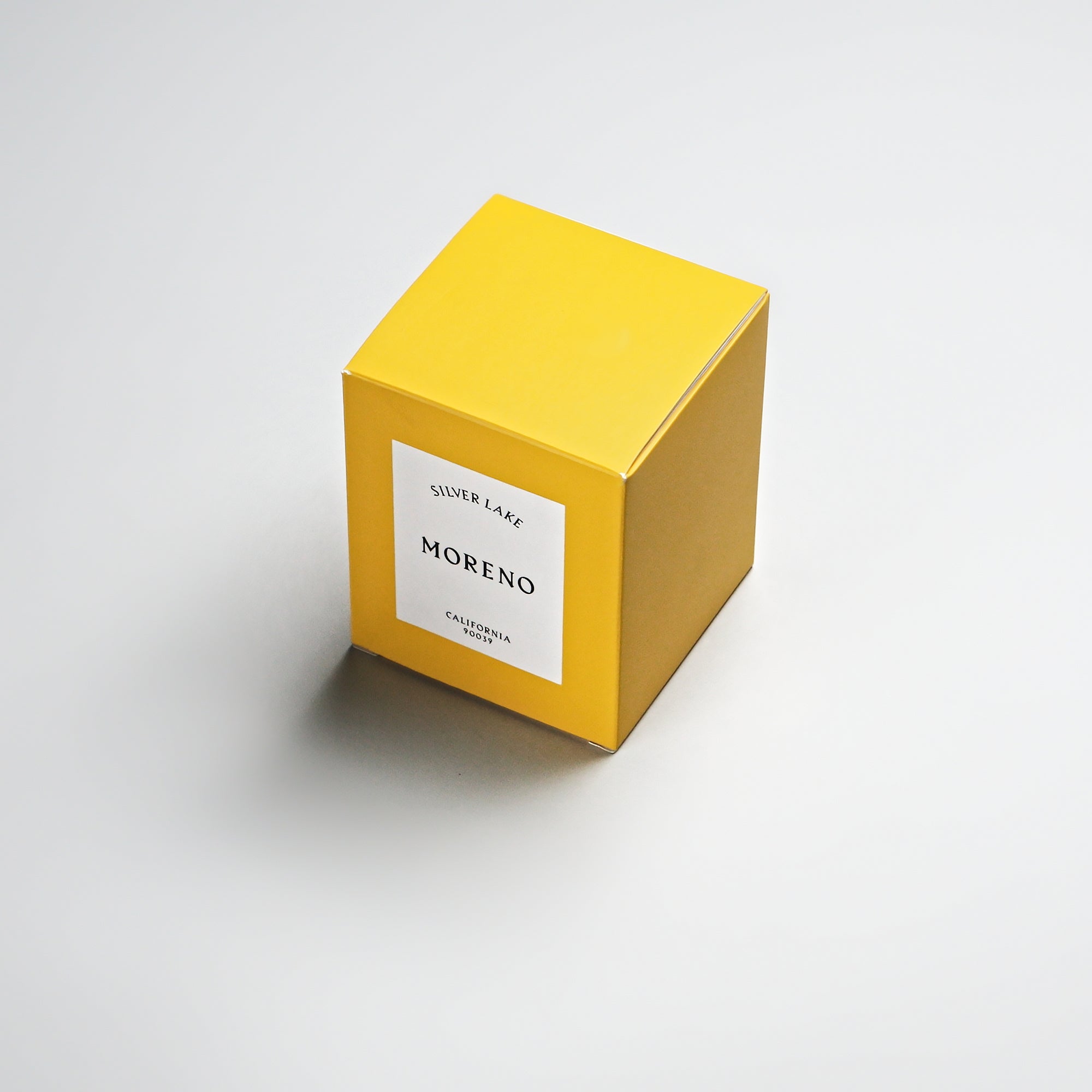 Packaging for Moreno California Silver Lake Candle